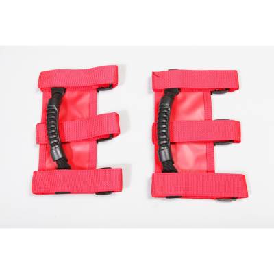 Rugged Ridge - Rugged Ridge 13505.03 Ultimate Grab Handles Red for Jeep CJ & Wrangler