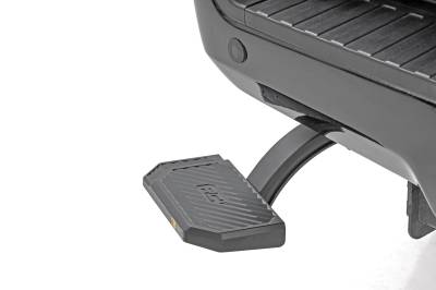 Rough Country Suspension Systems - Rough Country Retractable Truck Bed Step Black 17-22 Super Duty PW049815