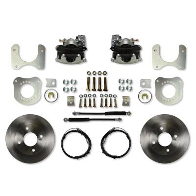 Leed Brakes - Leed Brakes RC0010 Rear Disc Brake Kit w/Plain Rotors & Zinc Plated Calipers