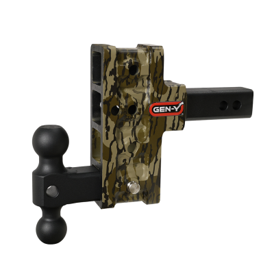 GEN-Y Hitch - GEN-Y Hitch GH-214-MO 2" Offset Shank 2.5" Rise 5" Drop Dual-Ball Oak
