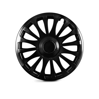 Winjet - Winjet CHB-5081-BL-16 16" Universal Wheel Cover Hubcaps 4Pc Black