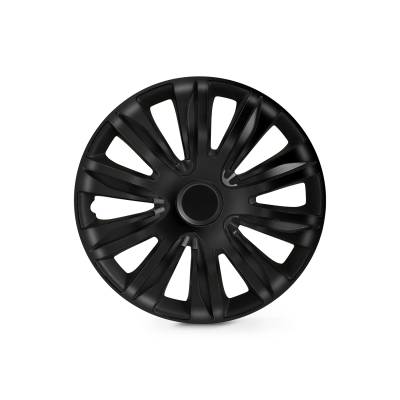 Winjet - Winjet CHB-5083-BP-13 13" Universal Wheel Cover Hubcaps 4Pc Matte Black