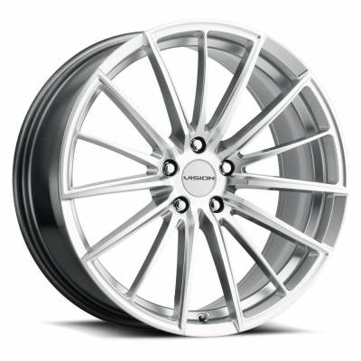 Vision Wheel - Vision Wheel 473 Axis 16X7.5 5x112 38mm Hyper Silver/Machined 473-6745HSMF38