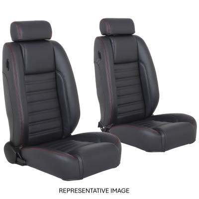 TMI Products - TMI 47-9290-6525-BKS Pro-Trans-Am Black Vinyl Bucket Seat for Chevy/Dodge
