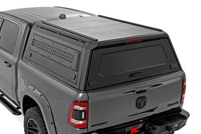 Rough Country Suspension Systems - Rough Country Modular Truck Bed Cap Black for 19-25 RAM 1500 5.7' Bed 73402