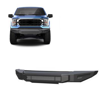 Black Horse Off Road - Black Horse AFB-F121-BU Armour-II Bumper Only for 21-23 Ford F150