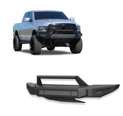 Black Horse Off Road - Black Horse AFB-RA14 Armour-II HD Front Bumper for 13-18 RAM 1500/Classic