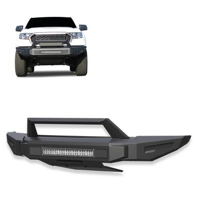 Black Horse Off Road - Black Horse AFB-FR19-K1 Armour-II Bumper Only for 19-23 Ford Ranger