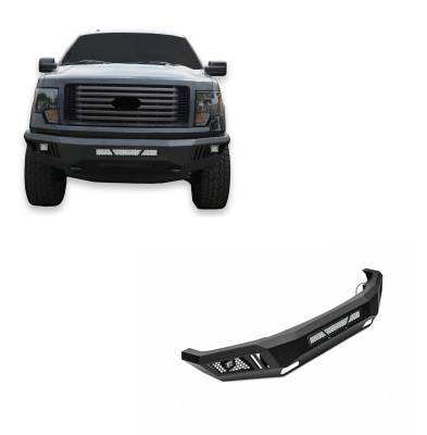 Black Horse Off Road - Black Horse AFB-F109-KIT Armour Heavy Duty Front Bumper 09-14 Ford F150
