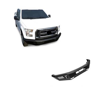 Black Horse Off Road - Black Horse AFB-F115-18 Armour Heavy Duty Front Bumper 18-20 Ford F150