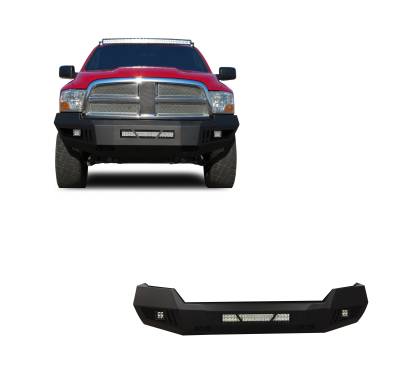 Black Horse Off Road - Black Horse AFB-RA09-KIT Armour HD Front Bumper for 09-10 Dodge Ram 1500
