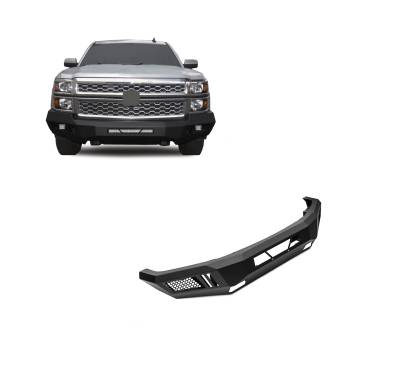 Black Horse Off Road - Black Horse AFB-SI14-KIT Armour HD Front Bumper 14-15 Chevy Silverado 1500
