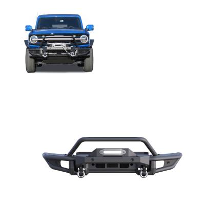 Black Horse Off Road - Black Horse AFB-FB22HD Amour HD Front Bumper for 21-25 Ford Bronco