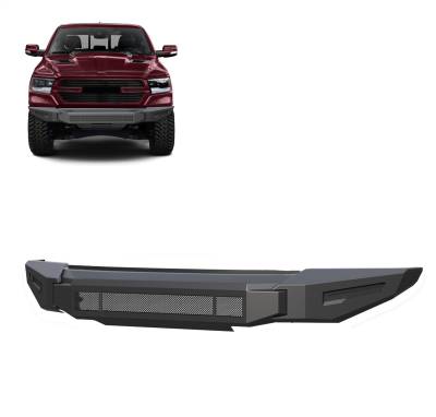 Black Horse Off Road - Black Horse AFB-RA20-BU Armour-II HD Front Bumper Only for 19-24 RAM 1500