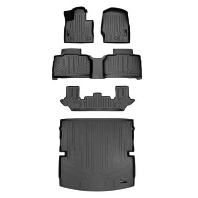SMARTLINER - Smartliner SA0423/B0423/C0502/D0423 Front/Rear BlackFloor Liners for Explorer