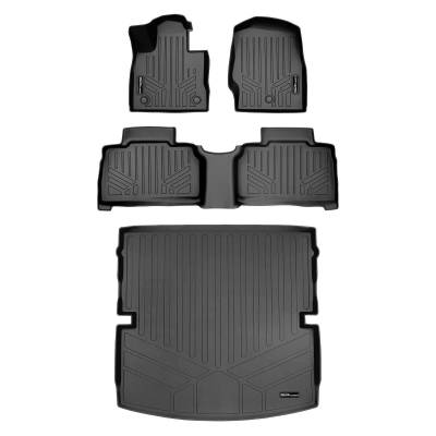 SMARTLINER - Smartliner SA0423/B0423/D0423 Front/Rear BlackFloor Liners for Ford Explorer