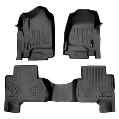 SMARTLINER - SMARTLINER SA0136/B0166 Front/Rear BLACK Floor Liners Cadillac Escalade ESV