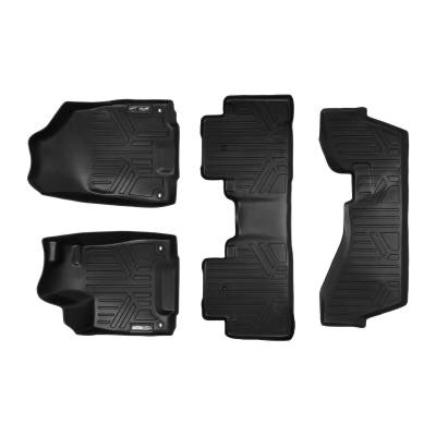 SMARTLINER - SMARTLINER SA0158/B0158/C0158 Front/Rear BLACK Floor Liners Acura MDX