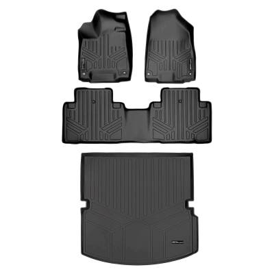 SMARTLINER - SMARTLINER SA0158/B0158/D0158 Front/Rear BLACK Floor Liners Acura MDX
