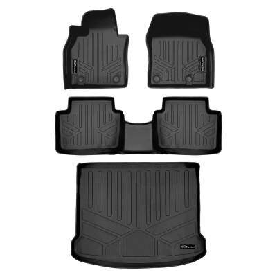 SMARTLINER - SMARTLINER SA0609/B0609/D0610 Front/Rear BLACK Floor Liners for Mazda 3