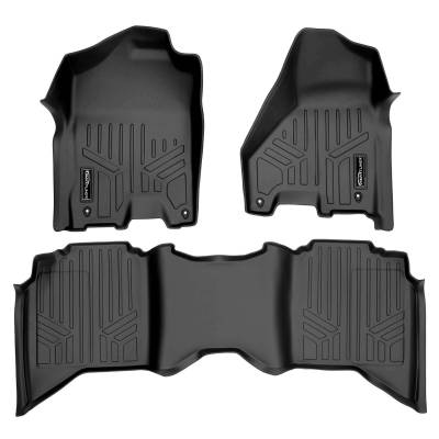SMARTLINER - SMARTLINER SA0247/B0047 Front/Rear BLACK Floor Liners for Ram Crew