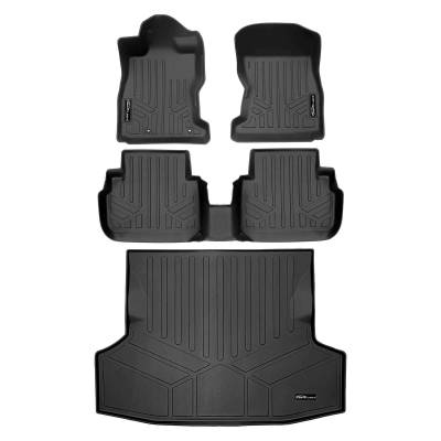 SMARTLINER - SMARTLINER SA0720/B0358/D0720 Front/Rear BLACK Floor Liners for Subaru WRX