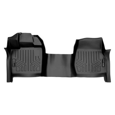 SMARTLINER - SMARTLINER SA0347 Front BLACK Floor Liners for Ford F150 Reg
