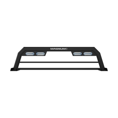 Magnum Truck Racks - Magnum Truck Racks 16SBLBRAB Headache Rack Service Body Light Bar Matte Black