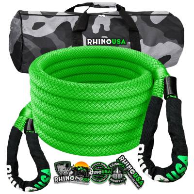 Rhino USA - Rhino USA KROPE-58X20-GRN Kinetic Energy Recovery Rope 5/8"x20' Green