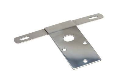Kentrol - Kentrol 30472 Polished License Plate Bracket for 76-86 Jeep CJ