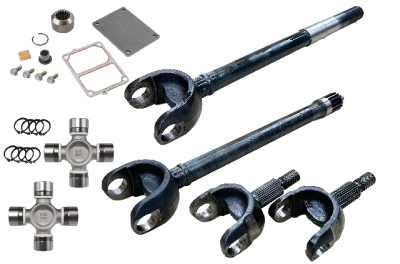 Revolution Gear and Axle - Revolution Gear DC-D44-JLJT-2PC-FAD Chrom Front Axle w/FAD for Wrangler JL/JT
