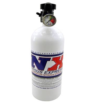Nitrous Express - Nitrous Express 11151 15lb Nitrous Bottle w/Lightning 45 Bottle Valve