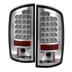 Spyder Auto - Spyder Auto 5002563 Chrome LED Taillights/Clear for 02-06 RAM 1500/2500/3500
