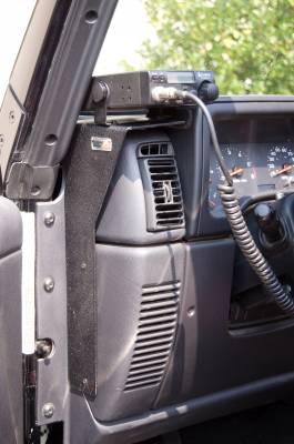 Rugged Ridge - Rugged Ridge 13551.09 CB Radio Dash Mount for Jeep TJ LJ Wrangler