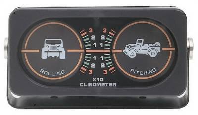 Rampage - Rampage 791005 Universal Pitch & Roll Clinometer for Jeep