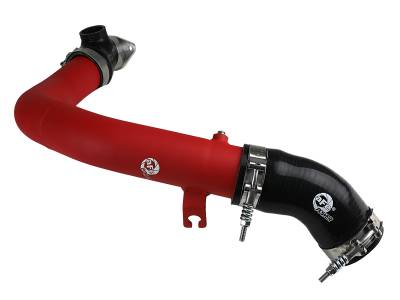 aFe Power - aFe 46-20378-R 2.5" Aluminum Hot Charge Pipe Red for 15-21 Subaru WRX 2.0L