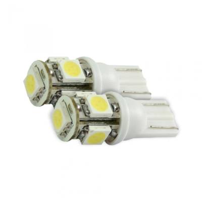 Recon - Recon 264201WH 194/168 LED Turn Signal Light Bulb White Pair
