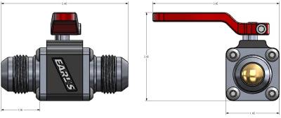 Earl's Performance - Earl's Plumbing 230512ERL UltraPro AN Ball Fuel Shut-Off Valve