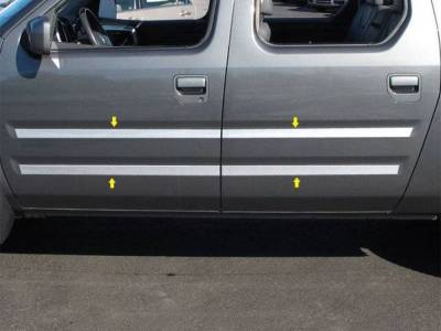 Quality Automotive Accessories - QAA TH25240 Stainless Rocker Panel Trim 8pc for 06-12 Honda Ridgeline