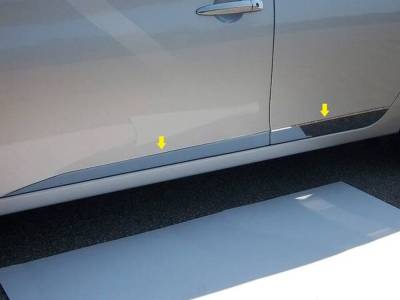 Quality Automotive Accessories - QAA TH13576 Stainless Rocker Panel Trim 4Pc for 13-15 Nissan Sentra