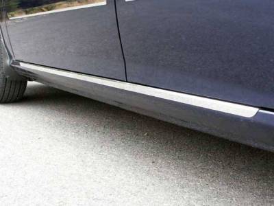 Quality Automotive Accessories - QAA TH27340 Stainless Rocker Panel Trim 2pc for 07-10 Hyundai Elantra