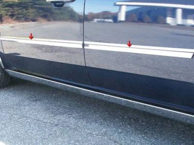 Quality Automotive Accessories - QAA TH45492 Stainless Rocker Panel Trim 4Pc for 05-07 Mercury Montego