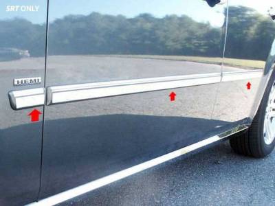 Quality Automotive Accessories - QAA TH45922 Stainless Rocker Panel Trim 6pc for 05-08 Dodge Magnum