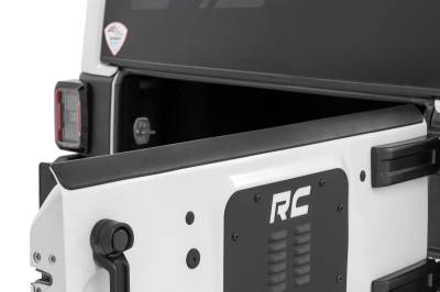Rough Country Suspension Systems - Rough Country Trail Cladding Rear Tailgate Guard Black for Wrangler JK TC73260