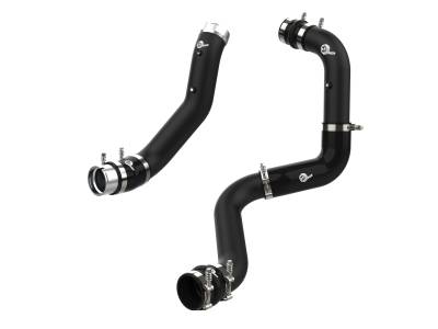 aFe Power - aFe 46-20444-B Aluminum Hot/Cold Charge Pipe Kit Blk for 20-23 Silverado/Sierra