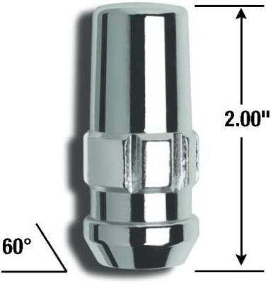 Gorilla Automotive - Gorilla 76641N Duplex Acorn Wheel Locks 14MMx1.50 Chrome 4PC