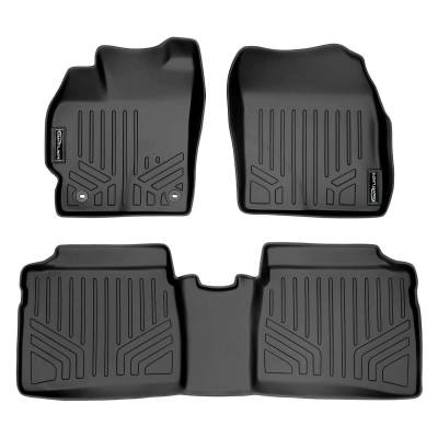 SMARTLINER - SMARTLINER SA0123/B0123 Front/Rear BLACK Floor Liners for Toyota Prius