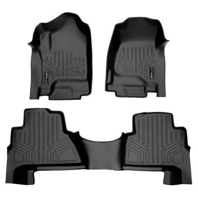 SMARTLINER - SMARTLINER SA0136/B0163 Front/Rear BLACK Floor Liners Cadillac Escalade