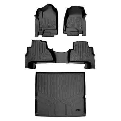 SMARTLINER - SMARTLINER SA0136/B0163/D0153 Front/Rear BLACK Floor Liners Cadillac Escalade