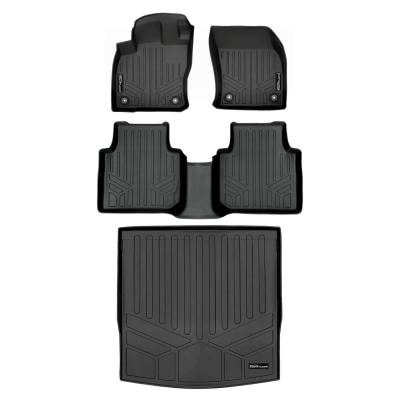 SMARTLINER - SMARTLINER SA0270/B0270/D0270 Front/Rear BLACK Floor Liners for VW Tiguan